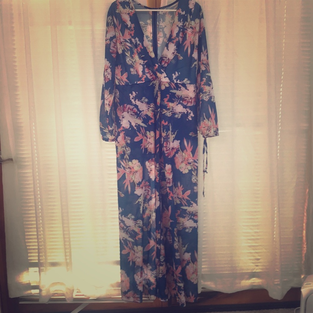 Multicolor floral romper